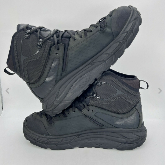 Hoka One One Tor Ultra Hi 2 All Black Men Hiking Shoes 1107293 BLK Size 12 - Picture 5 of 11